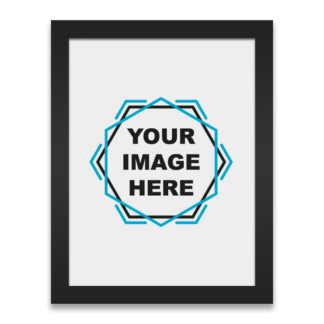 Custom Black Framed Photo Print - Portrait