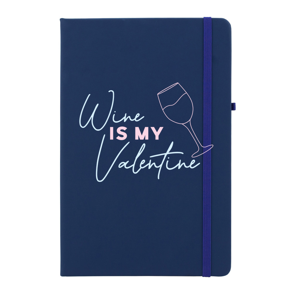 Wine Is My Valentine Personalised Soft Feel Notebook - Image 6