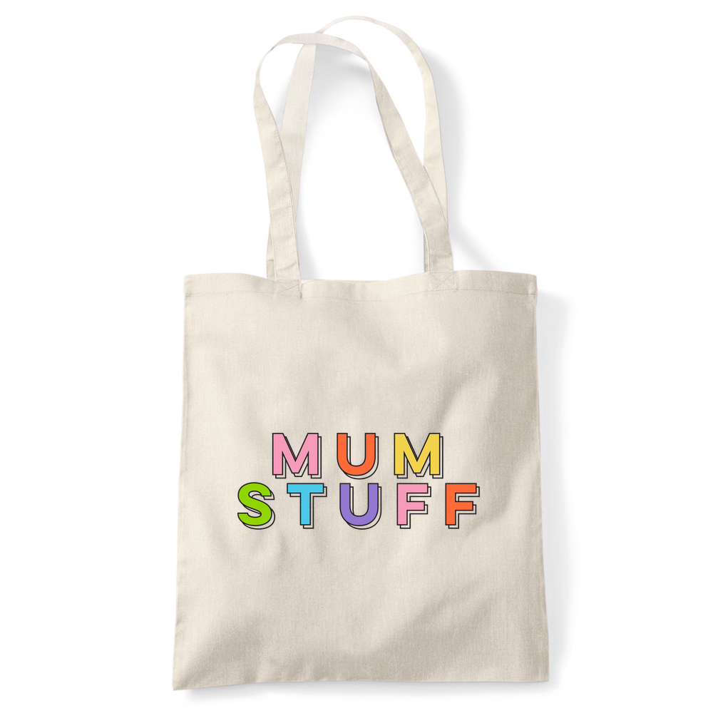 Mum Stuff Personalised Organic Cotton  Tote Bag - Image 4