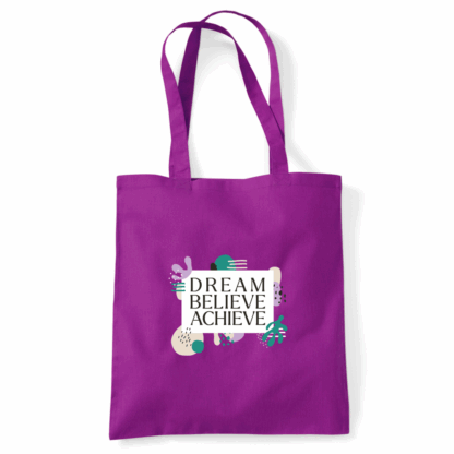 Dream Believe Achieve Tote Bag - Image 25