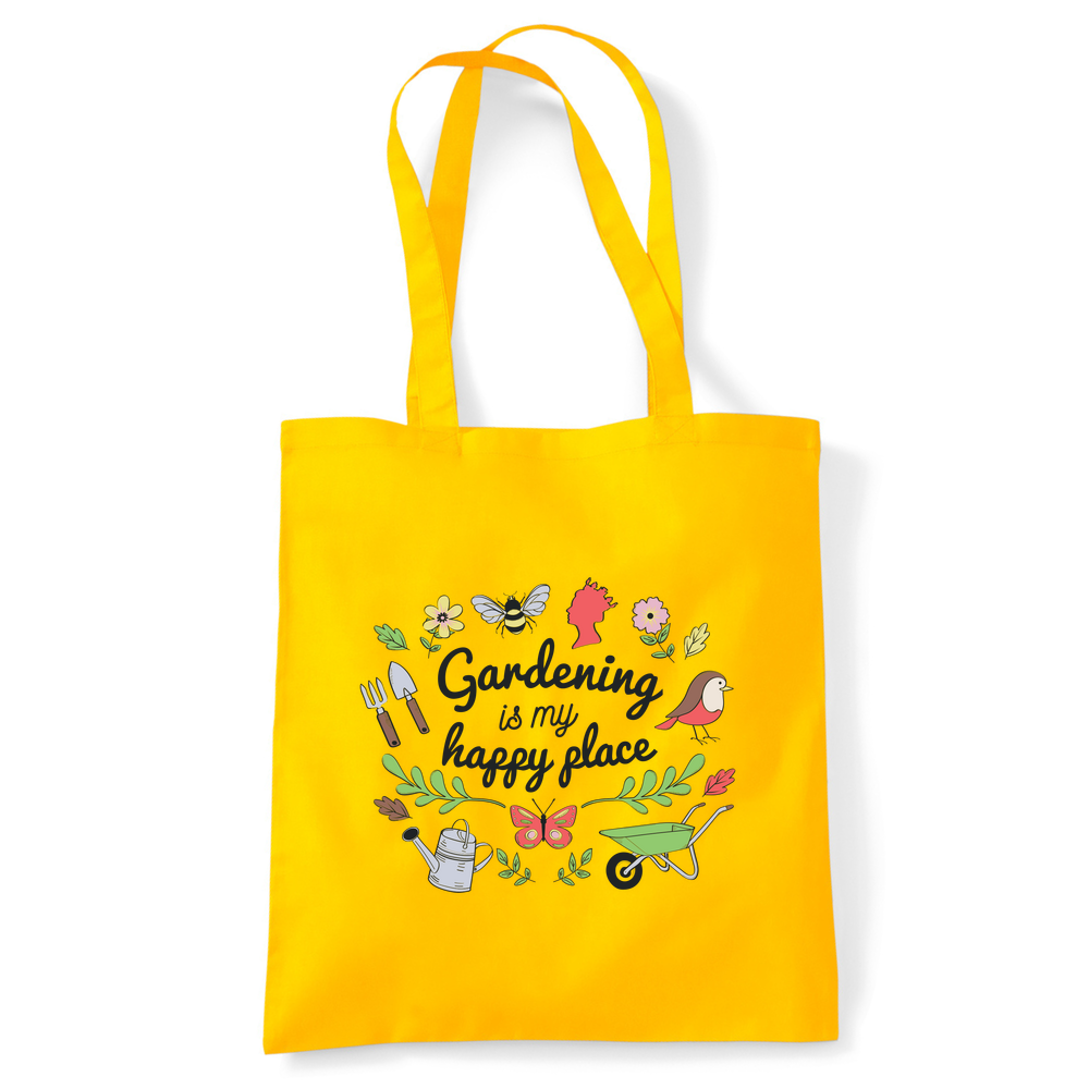 Gardening is my Happy Place Tote Bag - Image 48
