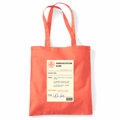 Wine Prescription Personalised Tote Bag - Image 33