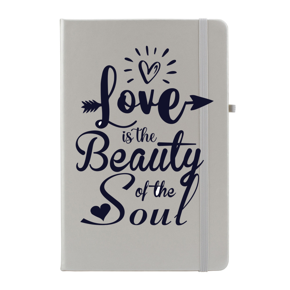 Love Is The Beauty Of The Soul Personalised Soft Feel Notebook - Image 4