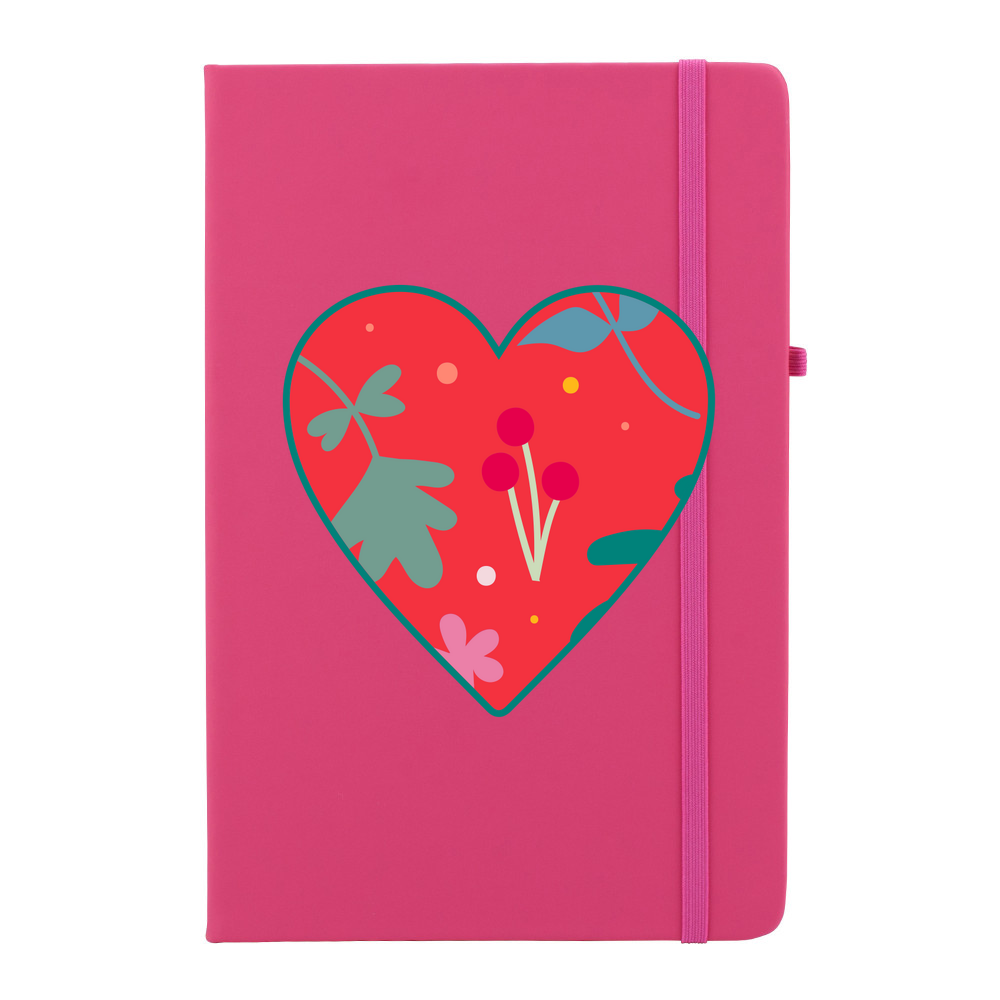 Floral Heart Personalised Soft Feel Notebook - Image 9