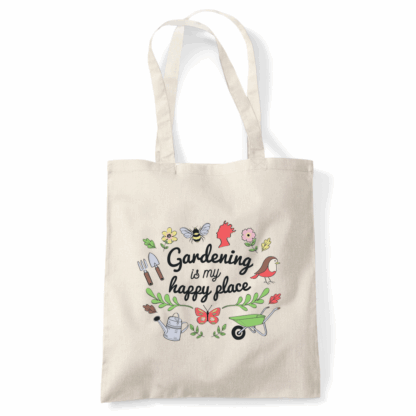 Gardening is my Happy Place Tote Bag - Image 4