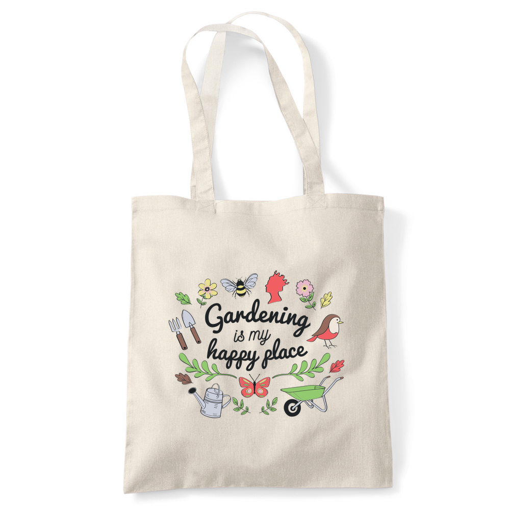 Gardening is my Happy Place Tote Bag - Image 4