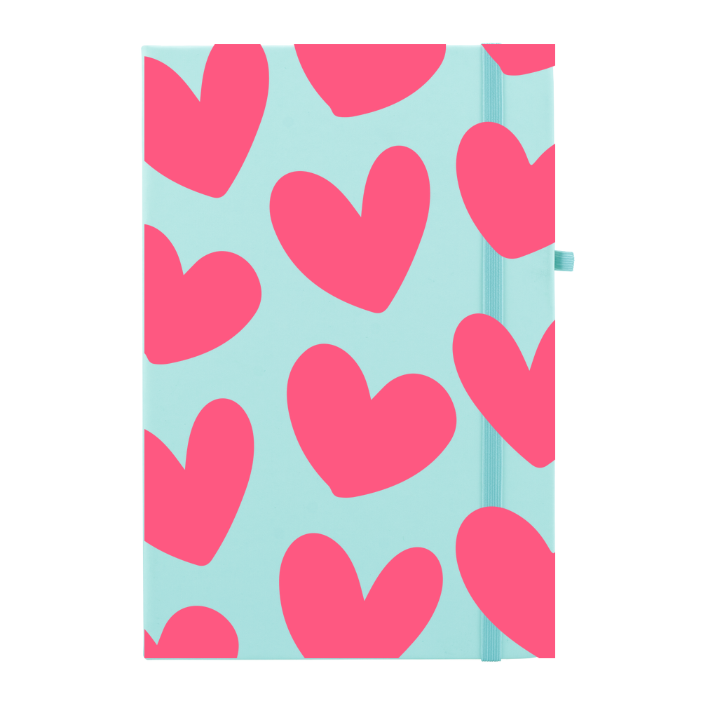 Love Hearts Personalised Soft Feel Notebook - Image 11