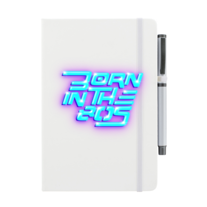 Born in The 80s Personalised Notebook with Pen - Image 3