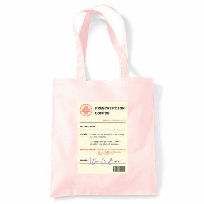 Coffee Prescription Personalised Tote Bag - Image 26