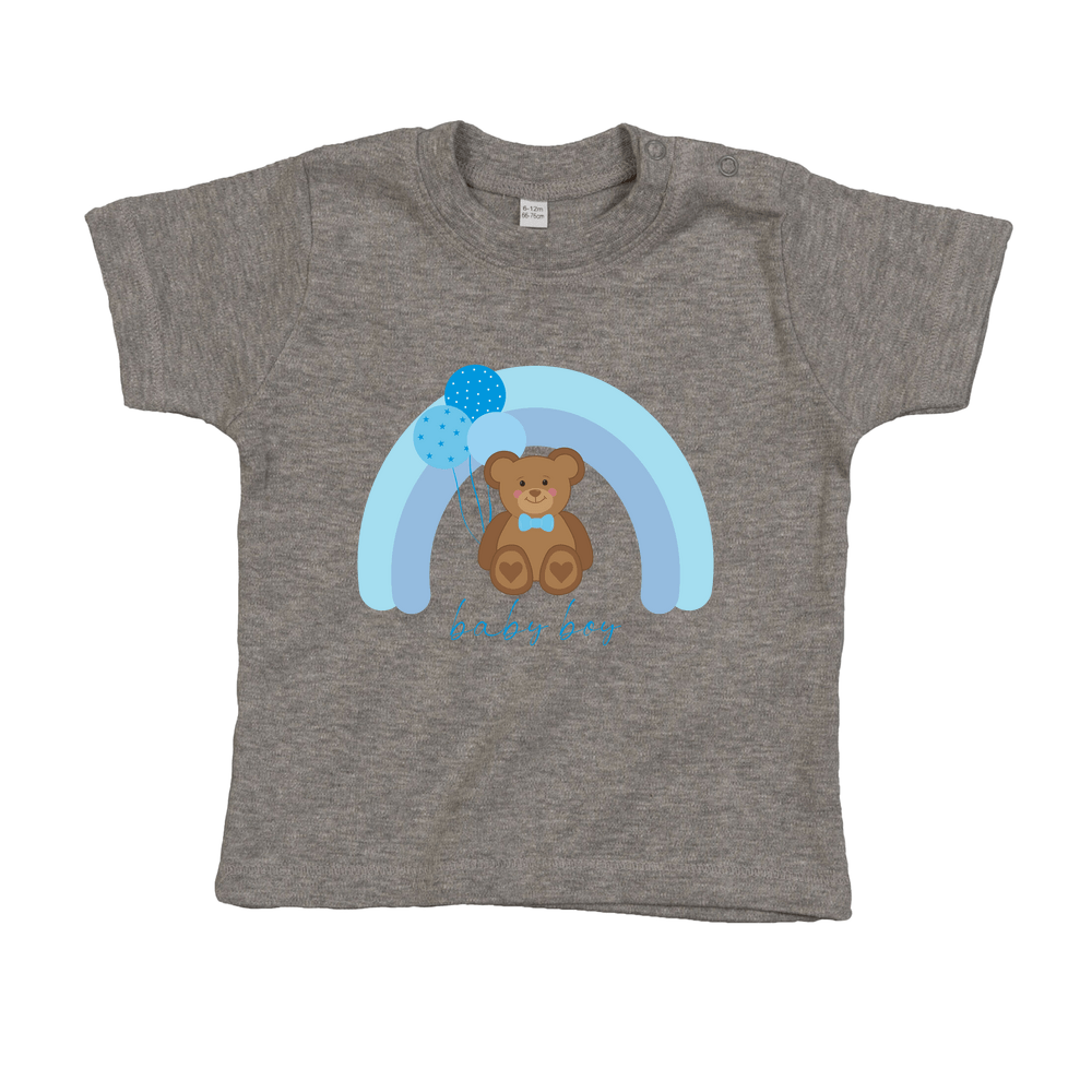 Baby Boy Personalised Teddy Bear Baby/Toddler T-Shirt - Image 10