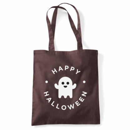 Happy Halloween Ghost Personalised Cotton Tote Bag - Image 49
