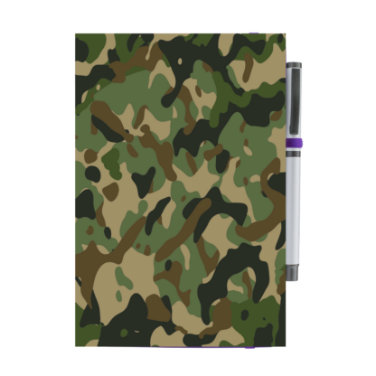 Camouflage Personalised Notebook with Pen - Image 7