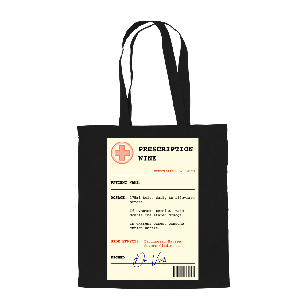 Wine Prescription Personalised Tote Bag - Image 2