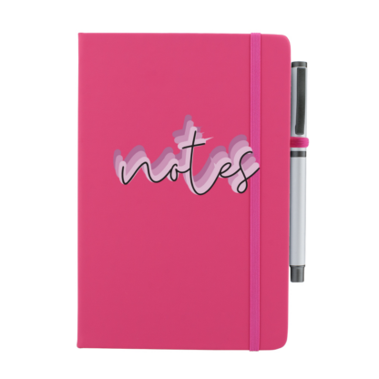 Notes Personalised Notebook with Pen - Image 5