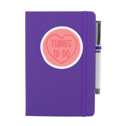 Things To Do Personalised Notebook with Pen - Image 2