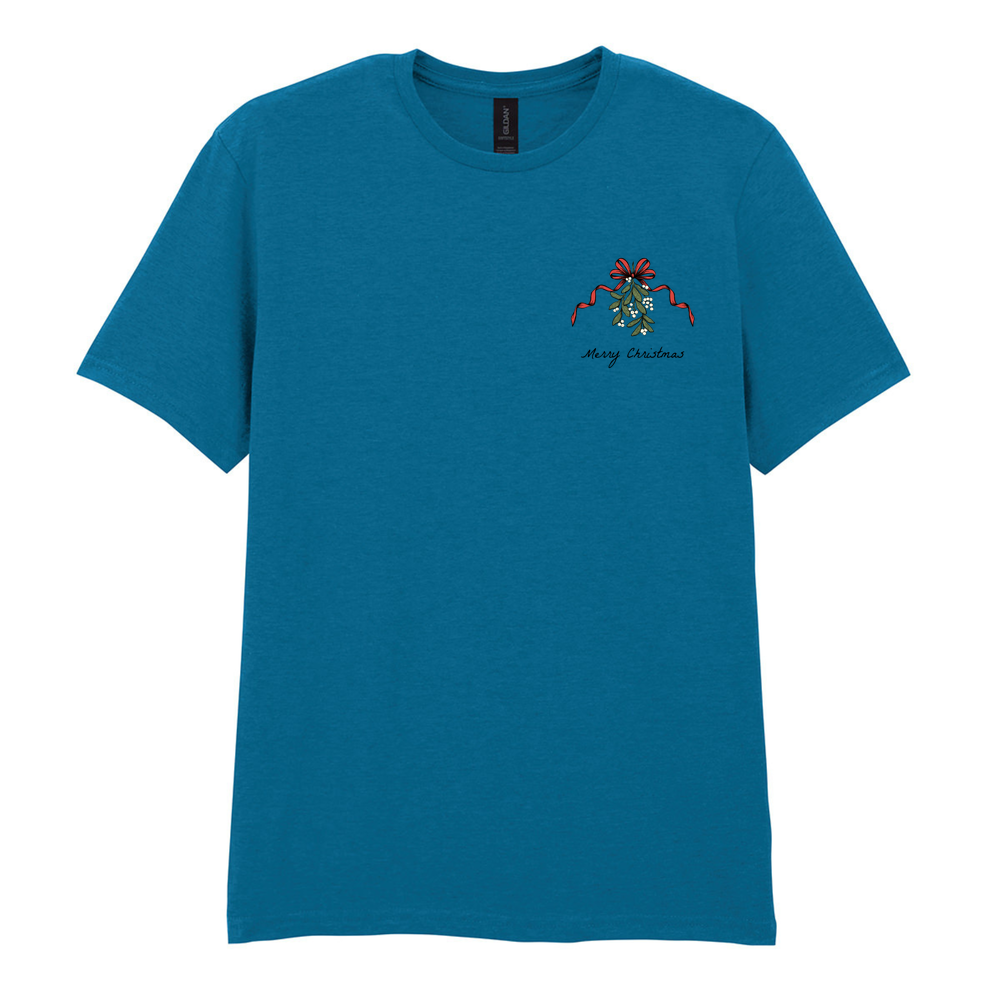 Merry Christmas Mistletoe Cotton T-Shirt - Image 17