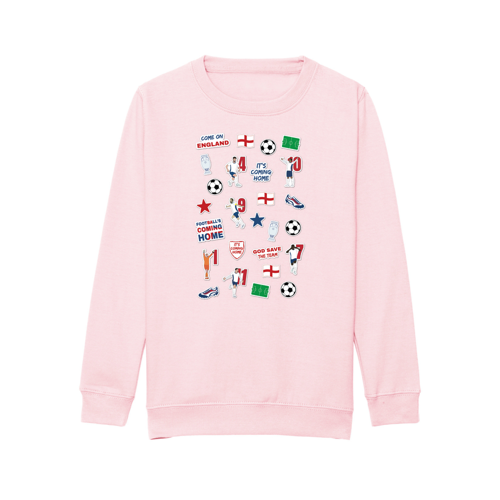 England Collage Kids Sweatshirt - Image 11