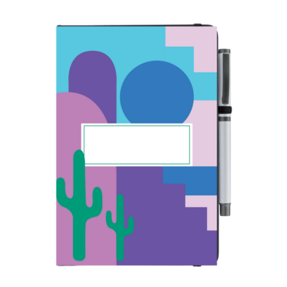 Abstract Desert Personalised Notebook with Pen - Image 4