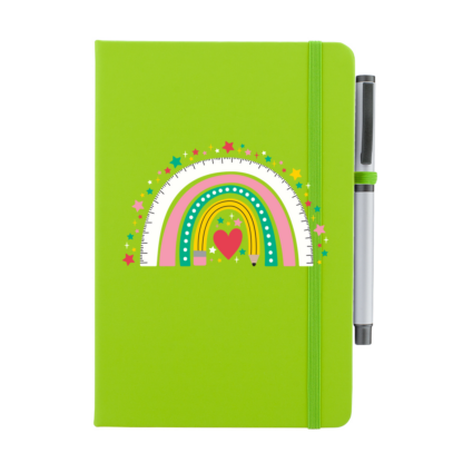 Stationery Rainbow Personalised Notebook with Pen - Image 9