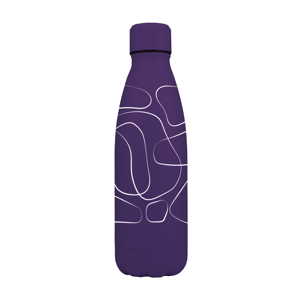 Abstract Lines Personalised Metal Bottle - Image 6