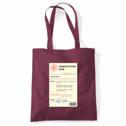 Wine Prescription Personalised Tote Bag - Image 30