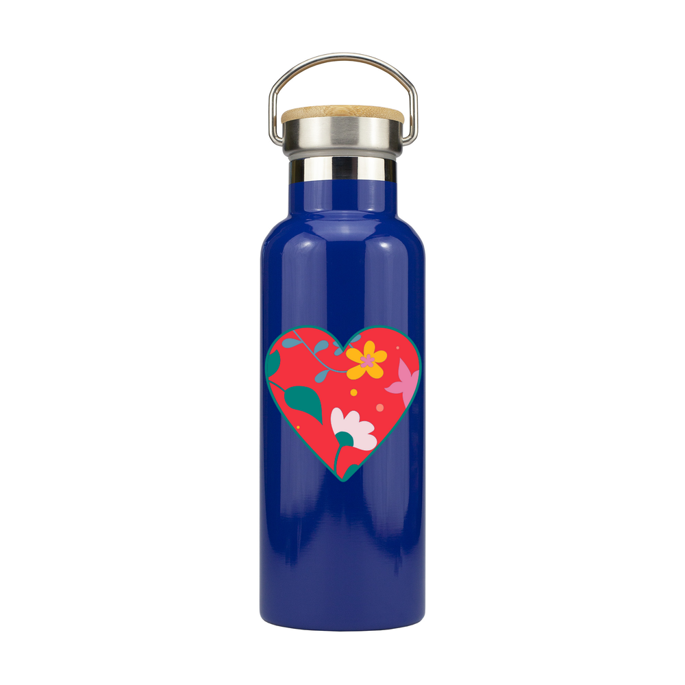 Floral Heart Personalised Metal Bottle - Image 4