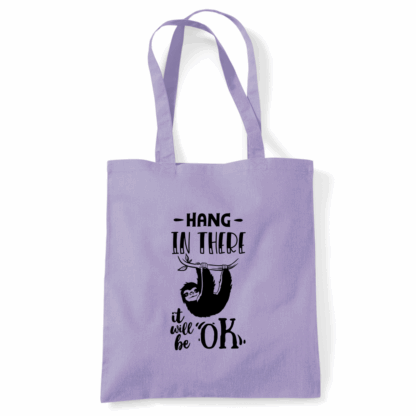 Hang In There Sloth Tote Bag - Image 23