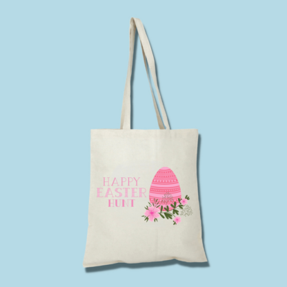 Personalised Pink Easter Hunt Tote Bag