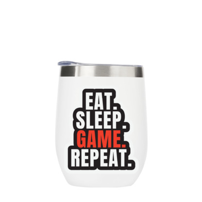 Eat Sleep Game Repeat Metal Drinks Tumbler