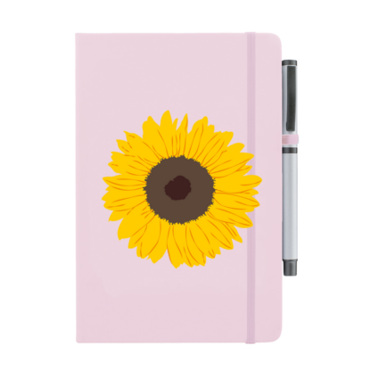 Sunflower Personalised Notebook with Pen - Image 10