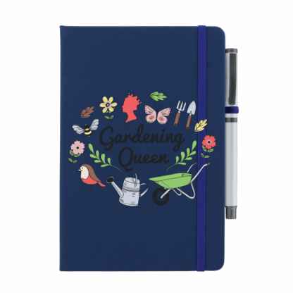 Gardening Queen Personalised Notebook with Pen - Image 6