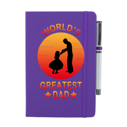World's Greatest Dad Personalised Notebook with Pen - Image 11