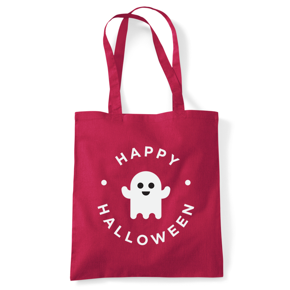 Happy Halloween Ghost Personalised Cotton Tote Bag - Image 32