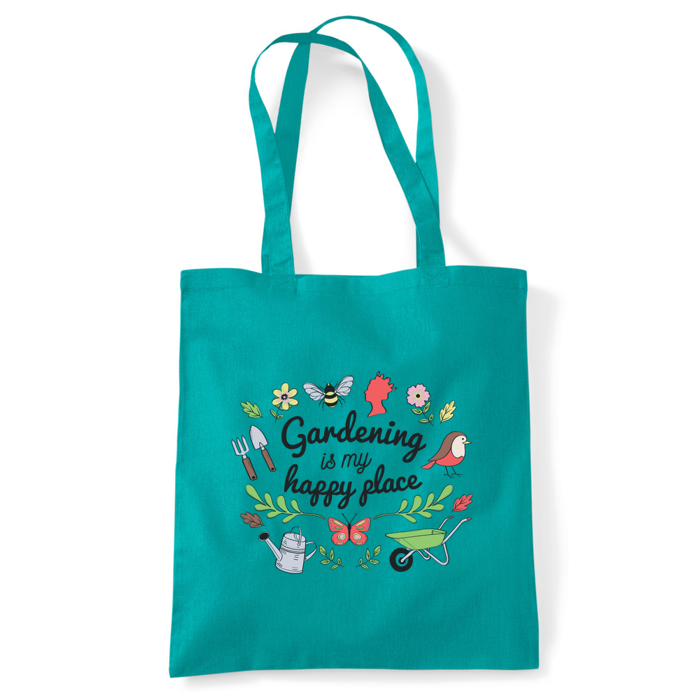 Gardening is my Happy Place Tote Bag - Image 32