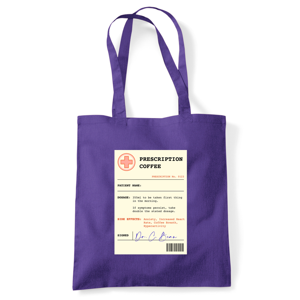 Coffee Prescription Personalised Tote Bag - Image 17