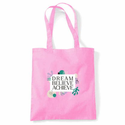 Dream Believe Achieve Tote Bag - Image 28