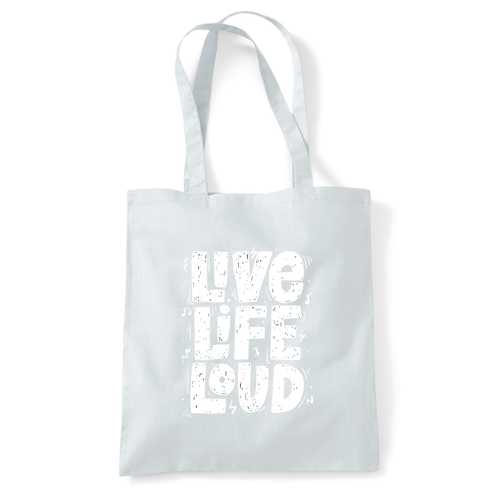 Live Life Loud Tote Bag - Image 46