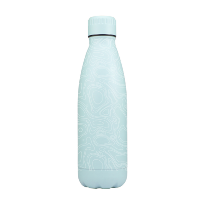 Earth Countour Lines Metal Bottle - Image 4