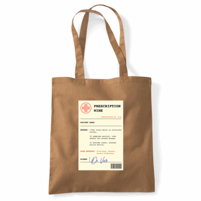 Wine Prescription Personalised Tote Bag - Image 47