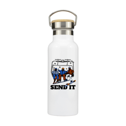 Skiing Metal Bottle