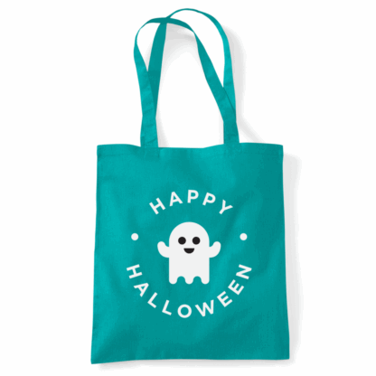 Happy Halloween Ghost Personalised Cotton Tote Bag - Image 43