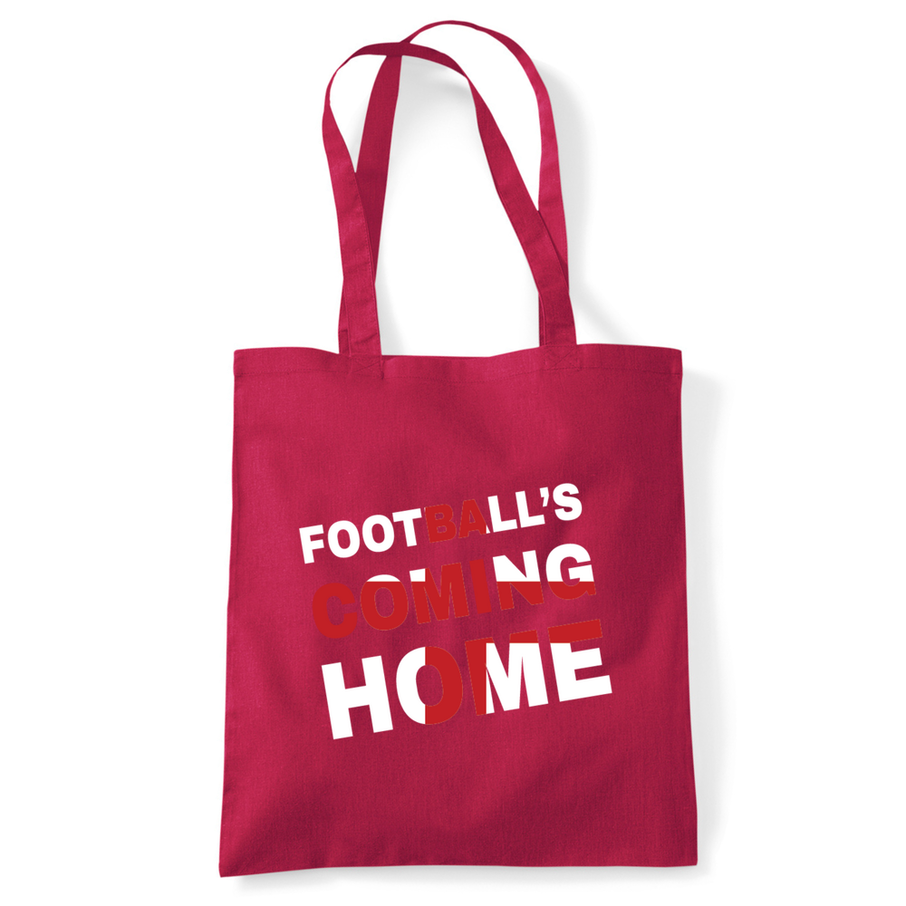 Football's Coming Home Coloured Cotton Tote Bag - Image 20