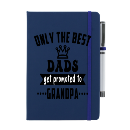 Only The Best Dads Get Promoted to Grandpa Notebook with Pen - Image 8