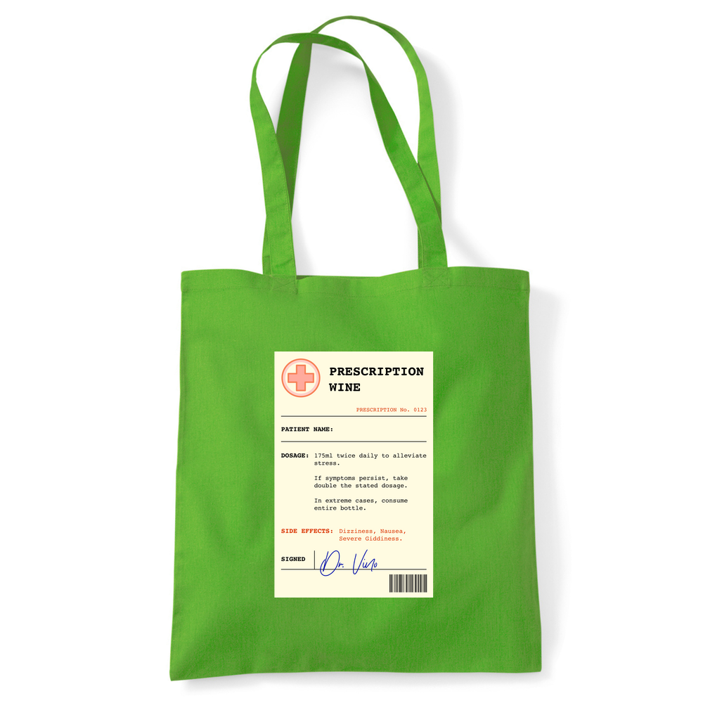 Wine Prescription Personalised Tote Bag - Image 13