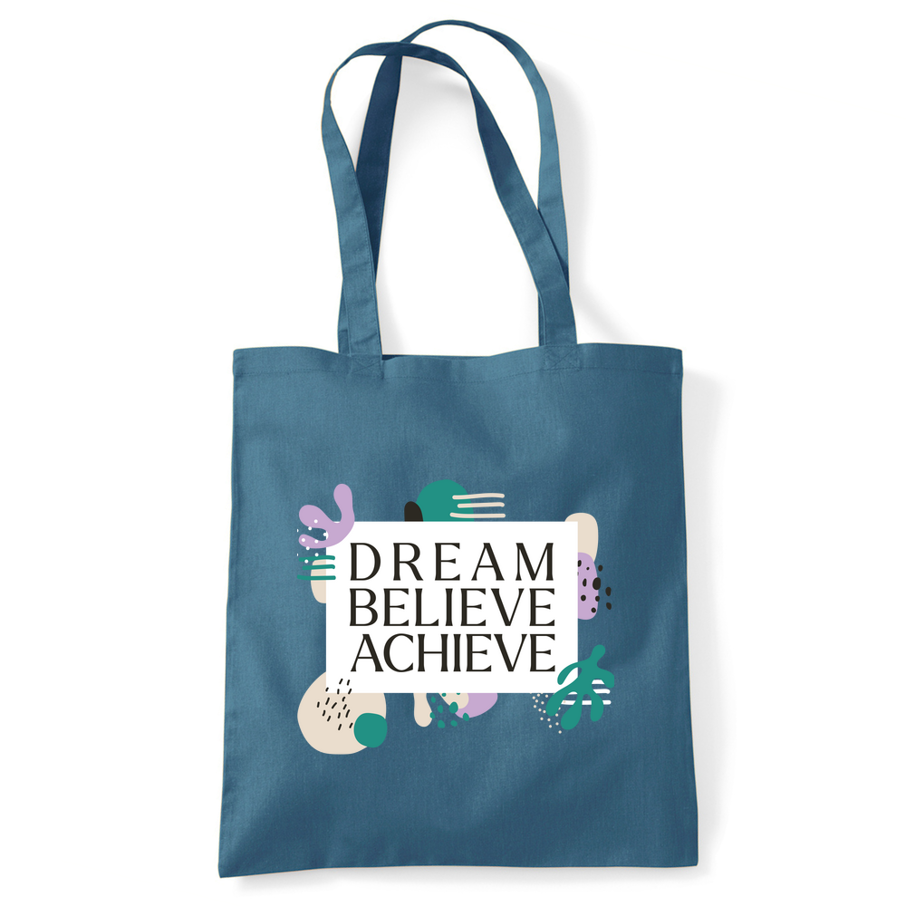 Dream Believe Achieve Tote Bag - Image 18