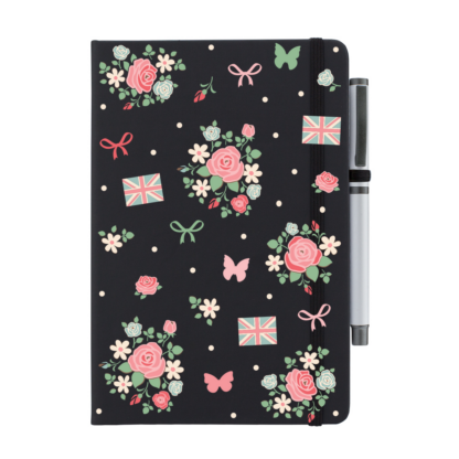 Floral British Personalised Notebook with Pen - Image 12
