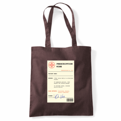 Wine Prescription Personalised Tote Bag - Image 48