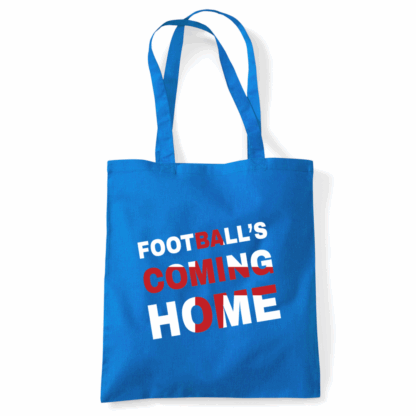 Football's Coming Home Coloured Cotton Tote Bag - Image 8