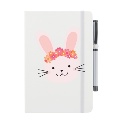 Rabbit Personalised Notebook with Pen - Image 3