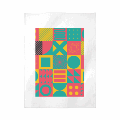 Square Patterns Tea Towel